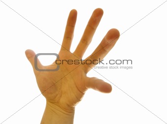 Contorted hand