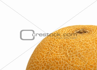 yellow melon on white background