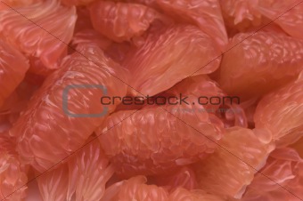 red citrus pulp macro background