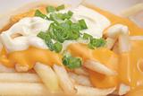 French Fries with Melted Cheese Sauce