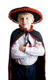 Young boy in mexican hat