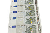 pile of Euro banknotes