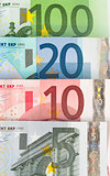 pile of Euro banknotes