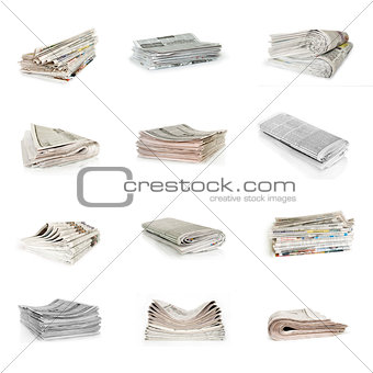 objects collection isolated on white
