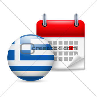 Icon of National Day in Greece