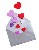 Envelope with hearts