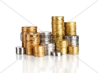 Stack of coins i