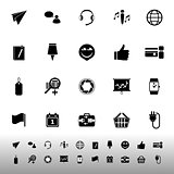 Technology gadget screen icons on white background