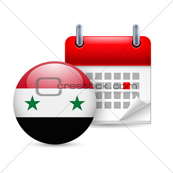 Icon of National Day in Syria