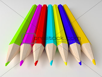 Colorful pencils.