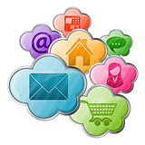 Online Shopping & Cloud Computing Concept
