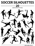 Silhouettes Soccer Players