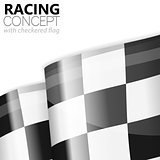 Racing Checkered Flag Finish