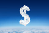 Composite image of cloud dollar