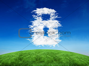 Composite image of cloud lock