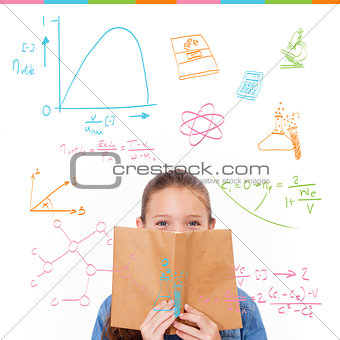 Composite image of math and science doodles