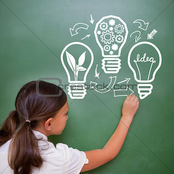 Composite image of idea and innovation graphic
