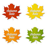 Autumn sale labels