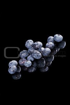 Delicious  blueberries isolated.