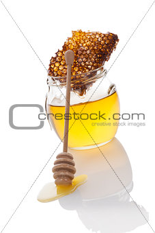 Organic bee honey.