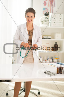 Portrait of doctor woman in office