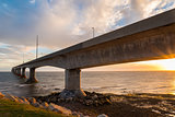 Confederation Bridge at sunset