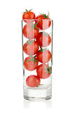Cherry tomatoes in glass
