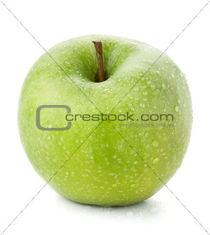 A ripe green apple