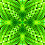 Green pattern on the black background