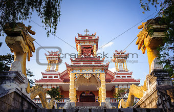 0029-Du Sinh - oriental style church - Dalat city