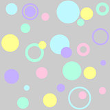 Vector circles abstract seamless pattern