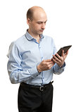 Young Businessman Using Digital Tablet