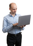 businessman with laptop