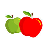 Apple red green
