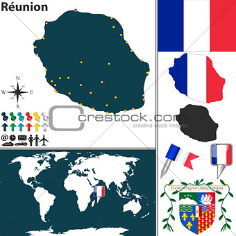 Map of Reunion