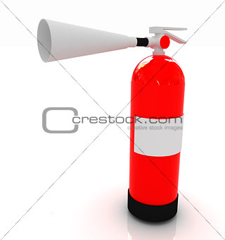 Red fire extinguisher 