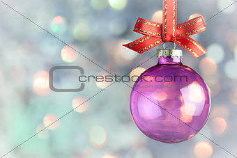 Christmas Decoration - Magic bokeh bauble background