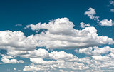 Background of blue sky and clouds