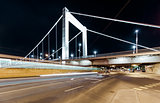 Night view of Elisabeth Bridge