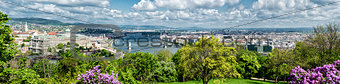 Panoramic view of Budapest city. Budapest, Hungary 