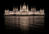 Hungarian Parliament Building at night. Budapest, Hungary