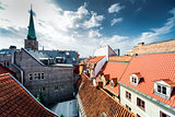 Riga Old Town rooftops. Latvia