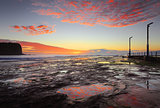 Mona Vale coastal seascape at sunrise