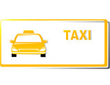 yellow taxi business card
