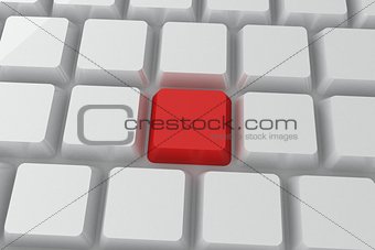 Red key on keyboard