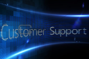 Customer support on digital screen