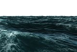 Digitally generated Dark blue rough ocean