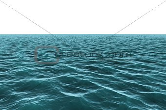 Digitally generated vast Blue ocean