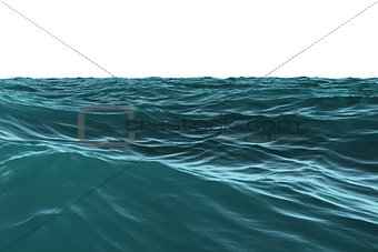 Digitally generated Blue rough sea