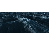 Digitally generated graphic Rough blue ocean
